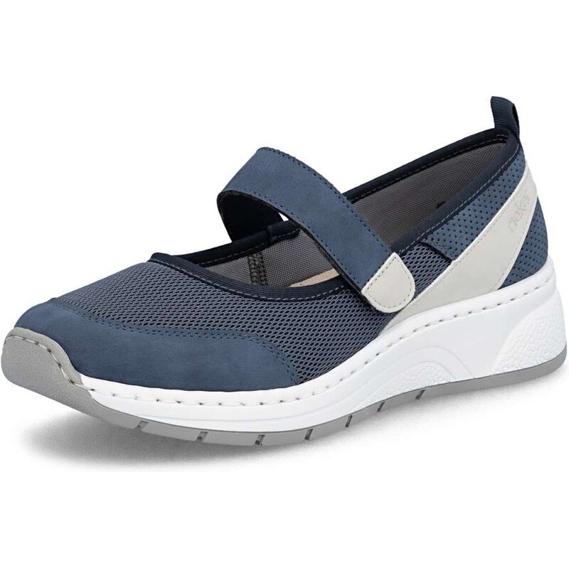 Dámske baleríny RIEKER N6554-12 modrá S6 67291280