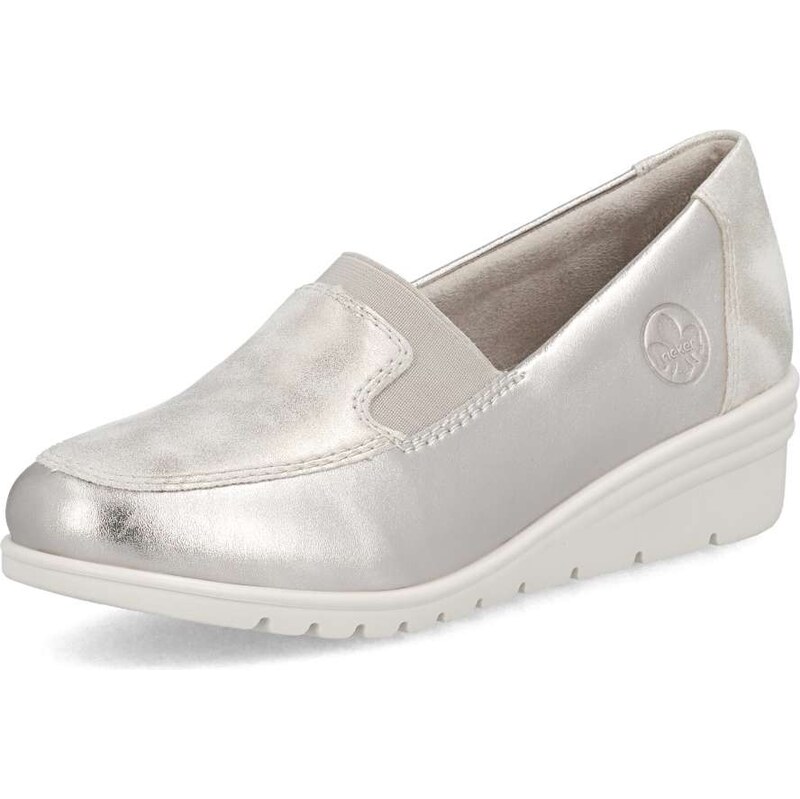 Dámske mokasíny RIEKER L5351-60 zlatá S6 67291282