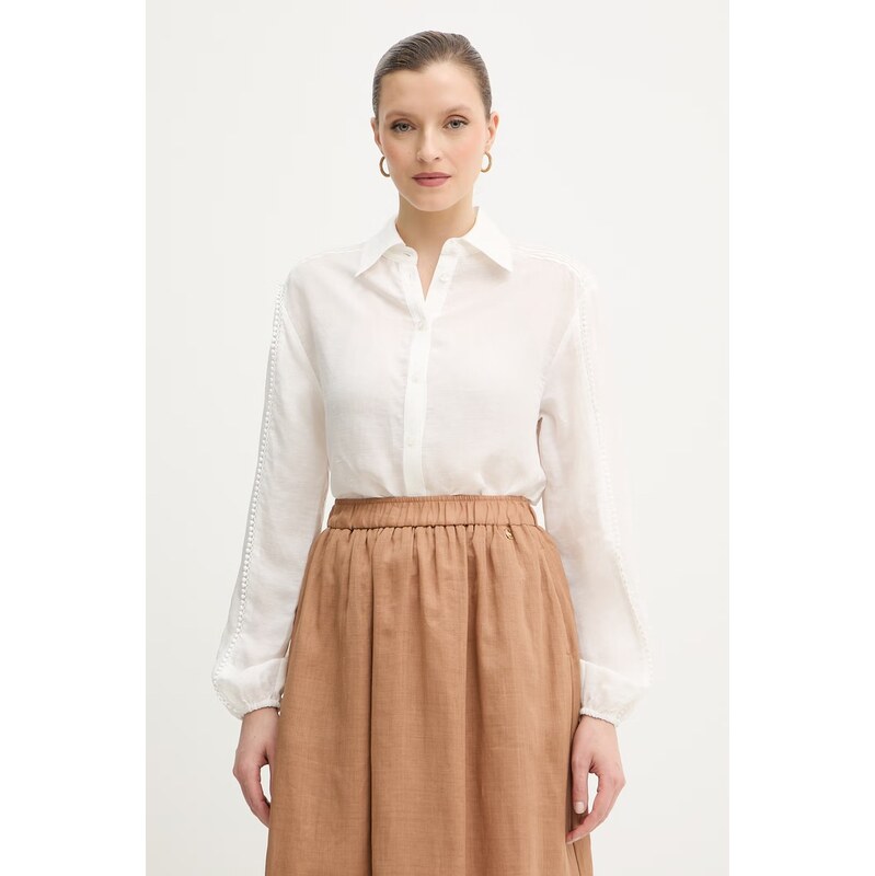 Košeľa s prímesou ľanu Silvian Heach FARIN 67291803