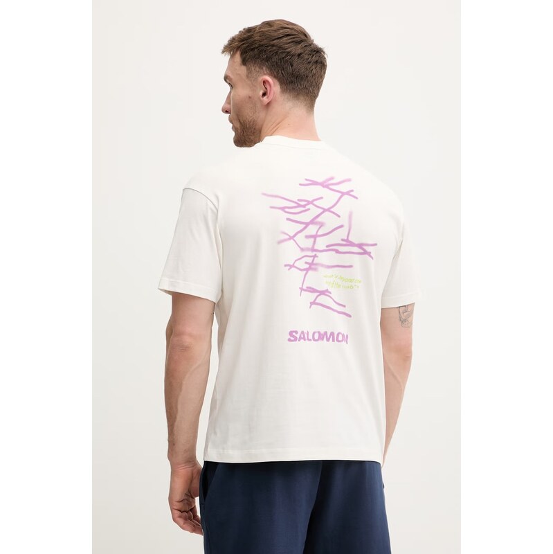 Bavlnené tričko Salomon WILD RAYS 67291820