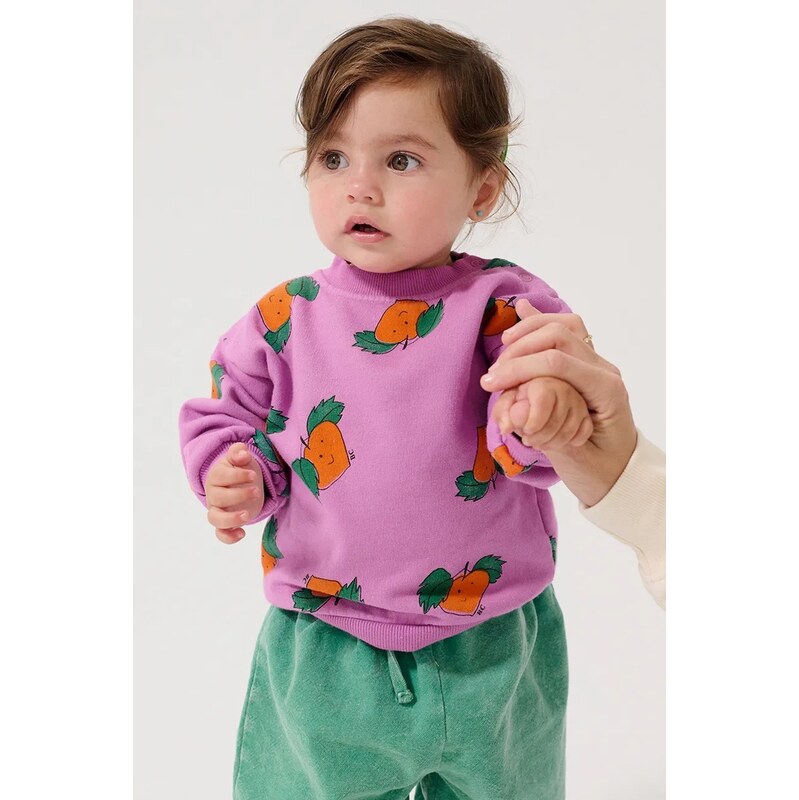 Detská bavlnená mikina Bobo Choses Tangerine 67291961