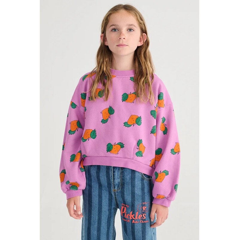 Detská bavlnená mikina Bobo Choses Tangerine 67292008