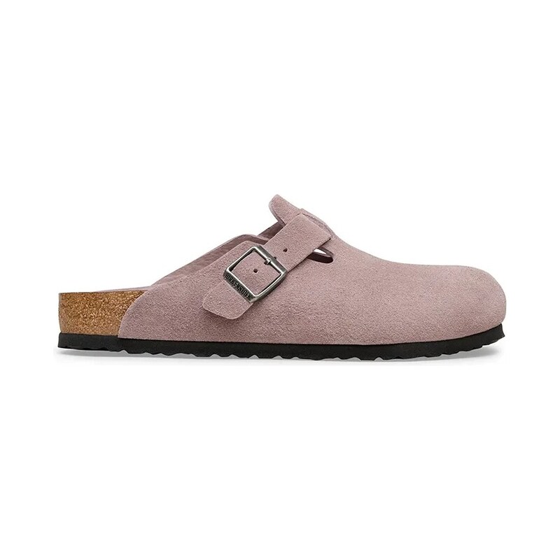 Semišové šľapky Birkenstock Boston 67291798