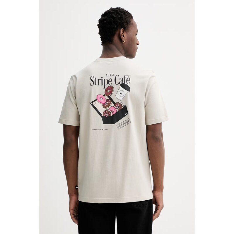 Bavlnené tričko adidas Coffee Cafe 67291801