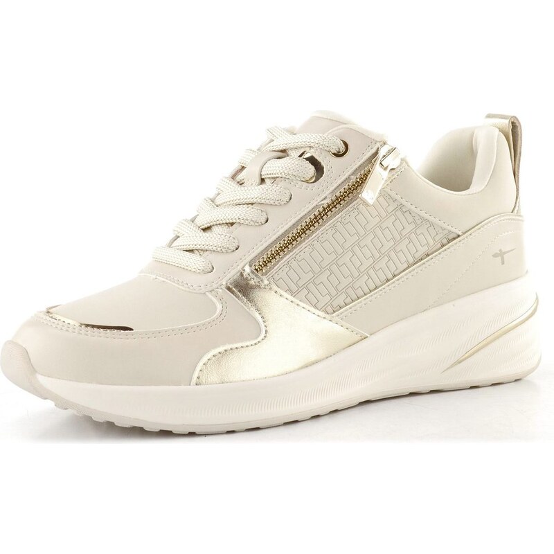 Tamaris tenisky so zipsom ivory/gold 1-23754-45 68773373