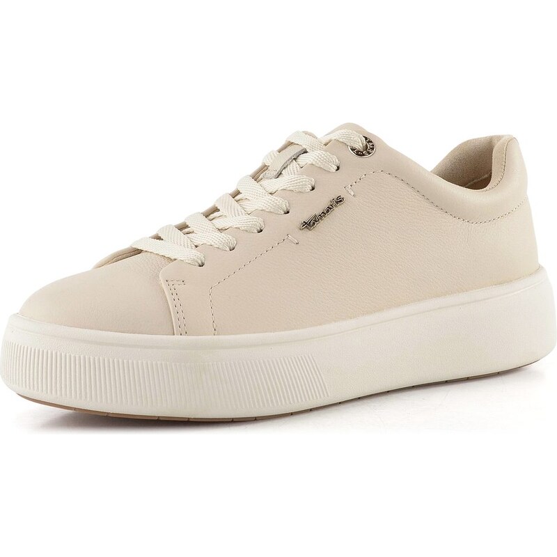 Tamaris tenisky na platforme ivory leather 1-23736-42 68773384