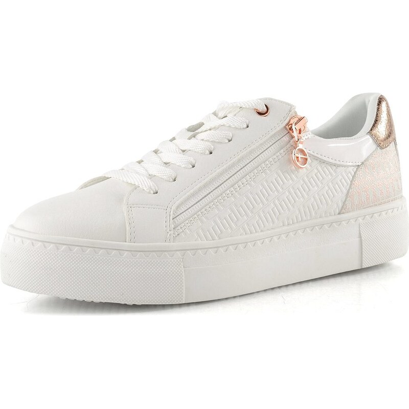 Tamaris tenisky na platforme white/rosegold 1-23313-41 68773383