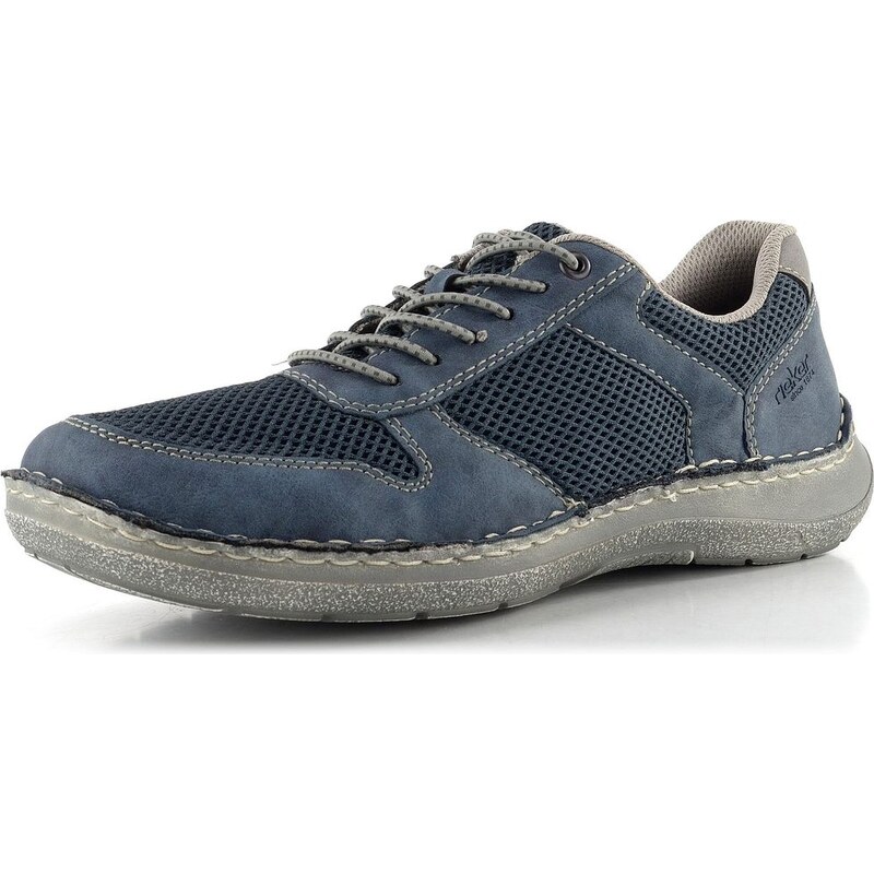 Rieker širšie pánske nazúvacie poltopánky denim 03089-14 68773451