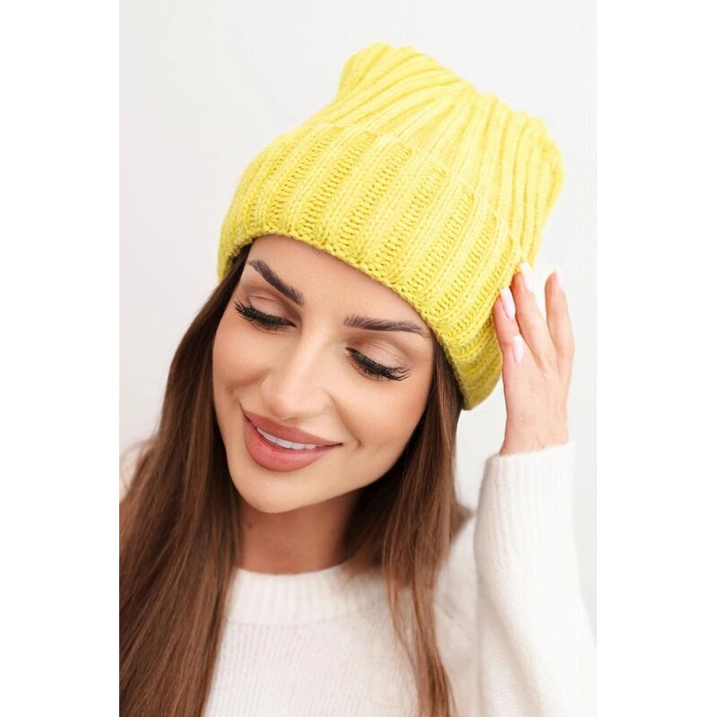 MladaModa Dámska čiapka Magda K293 žltá 67292579