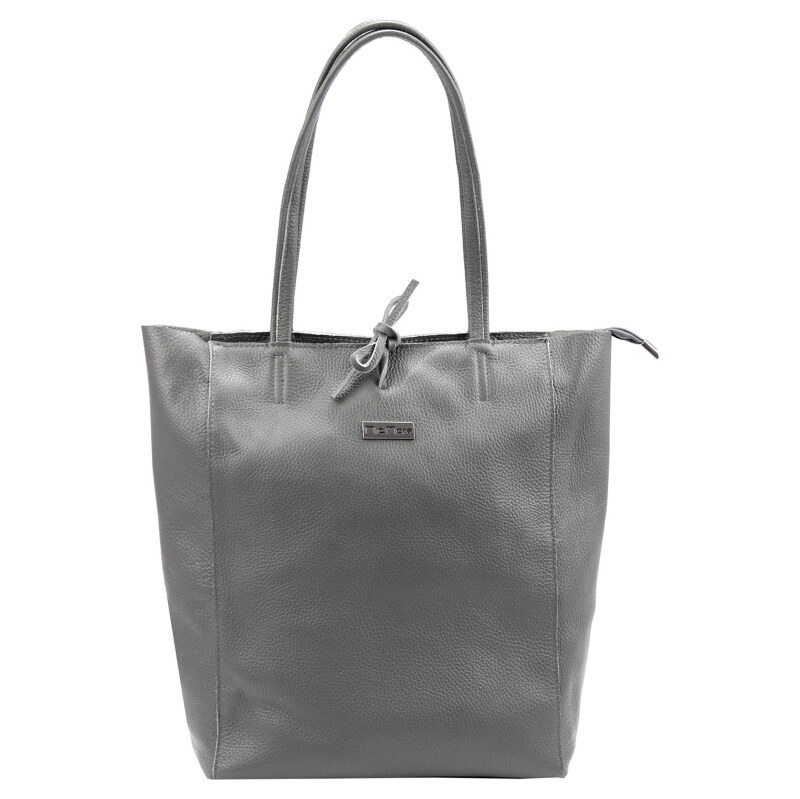 Kožená kabelka MiaMore sivá KZ42861 67292651