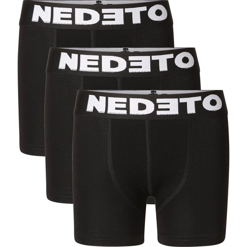 3PACK detské boxerky Nedeto čierné (3NBDC1) 6-8 let 66862252