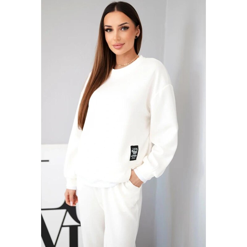 MladaModa Voľná viskózová tepláková súprava s vrstveným vzhľadom model 67908179