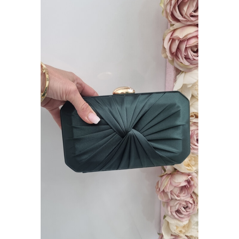 E-shop Katrins Fashion Spoločenská zelená kabelka Dia&Co