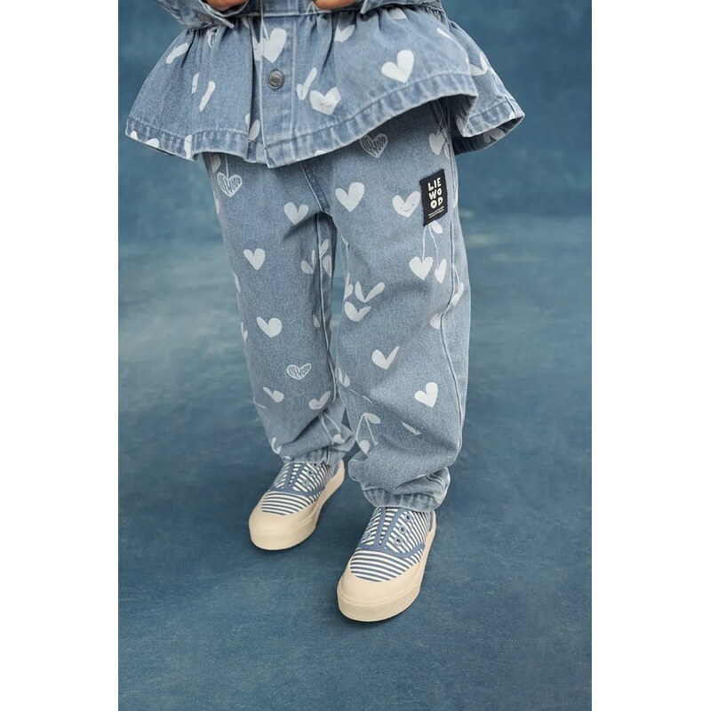 Detské rifle Liewood Borris Printed Denim Pants 67309104