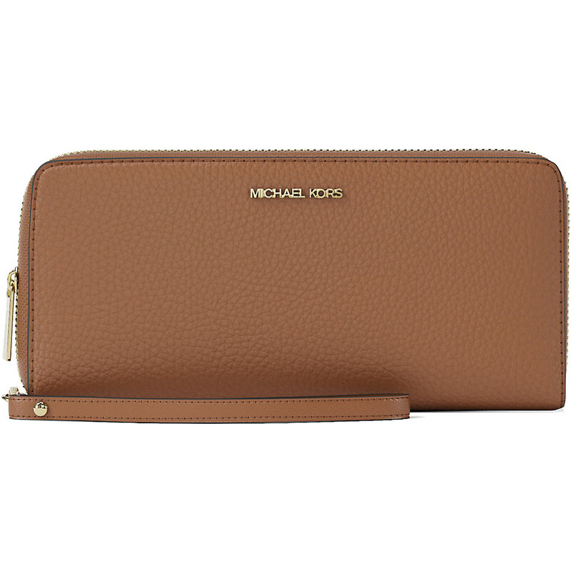 Michael Kors kožená peněženka hnědá 67295212