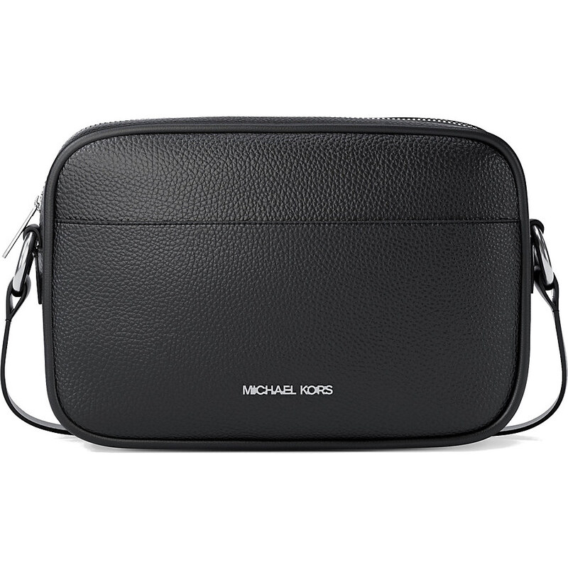 Michael Kors kožená kabelka ginny Camera černá 67295211