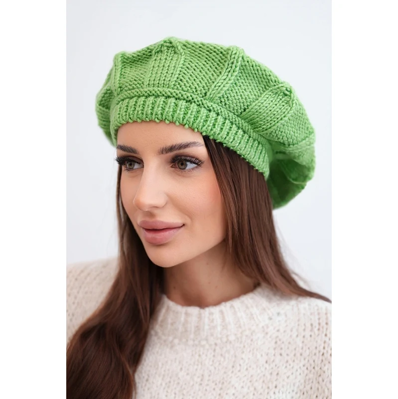 Zelený zimný baret Kesi K414 67294496