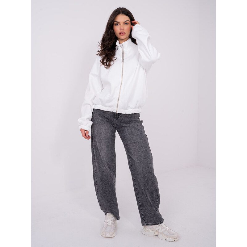 Factory Price Dámska mikina na zips v ecru farbe 67294517