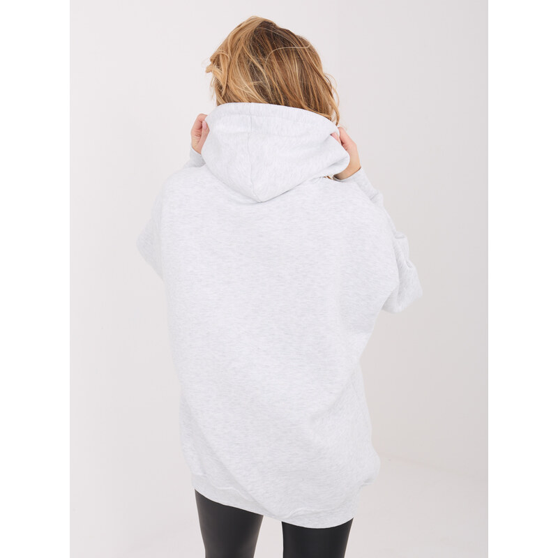 Factory Price Dámska mikina s kapucňou, svetlosivá 67294519