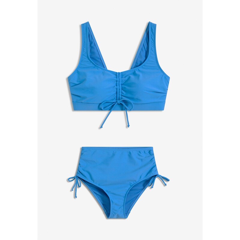 bonprix Bikiny (2-dielne), so šnúrkami na zaviazanie, farba modrá 64125253