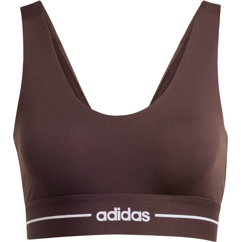 ADIDAS PERFORMANCE Športová podprsenka Hyperglam čokoládová / biela 67297962