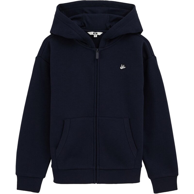 WE Fashion Tepláková bunda námornícka modrá 67298033