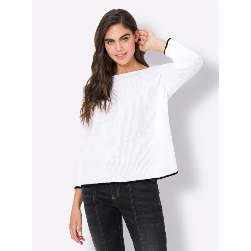 heine Sveter čierna / biela 67298056