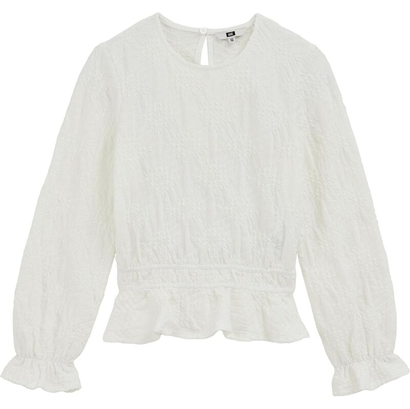 WE Fashion Blúzka prírodná biela 67298182