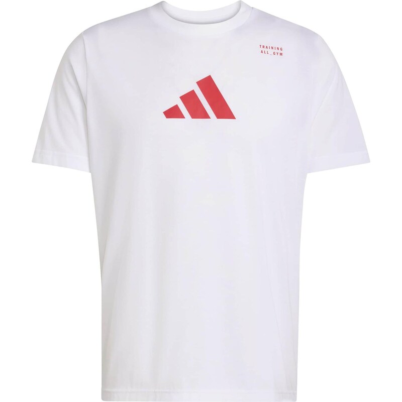 ADIDAS PERFORMANCE Funkčné tričko červená / biela 67298226