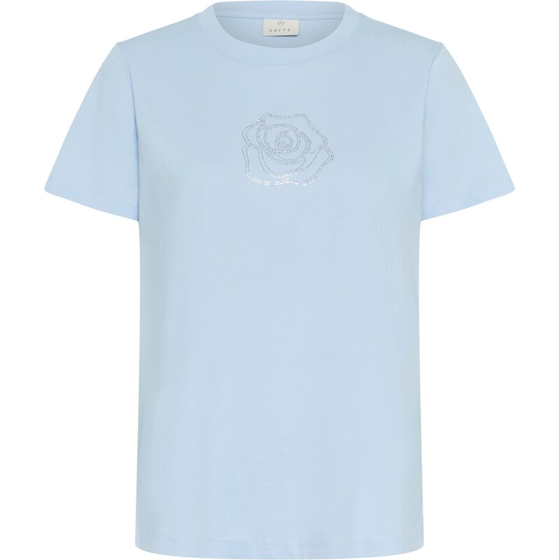 Kaffe Tričko KAJean nebesky modrá / strieborná 67298277