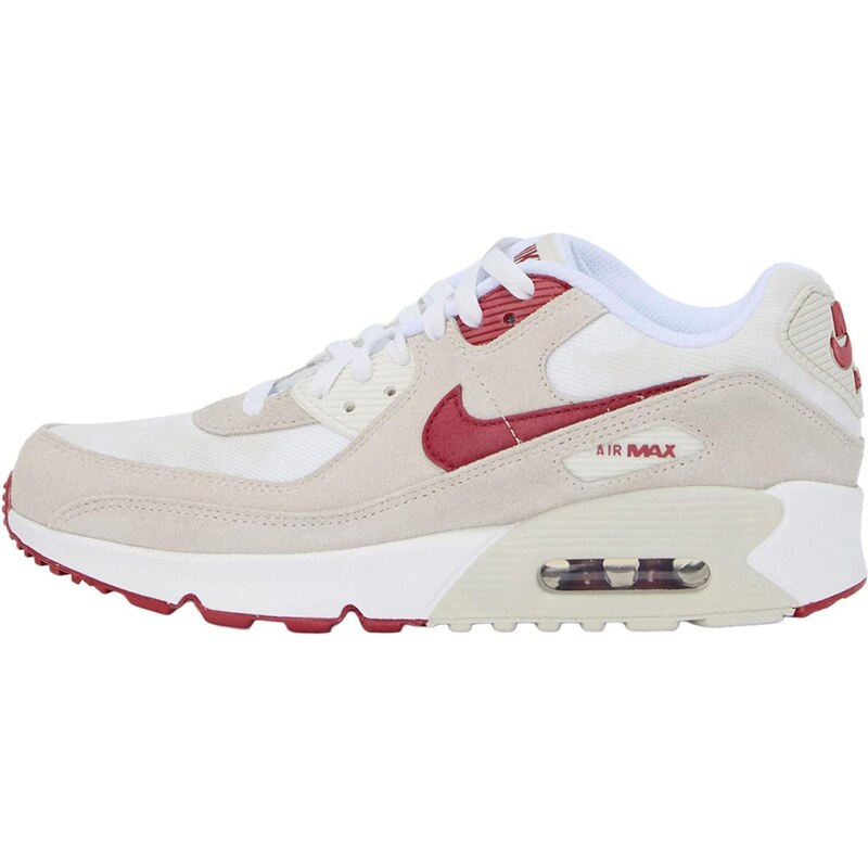 Nike Sportswear Tenisky Air Max 90 sivobéžová / červená / biela 67298279