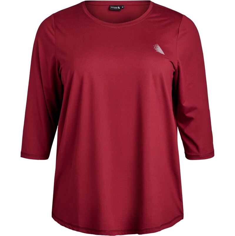 Active by Zizzi Funkčné tričko Abasic One bordová / biela 67298321