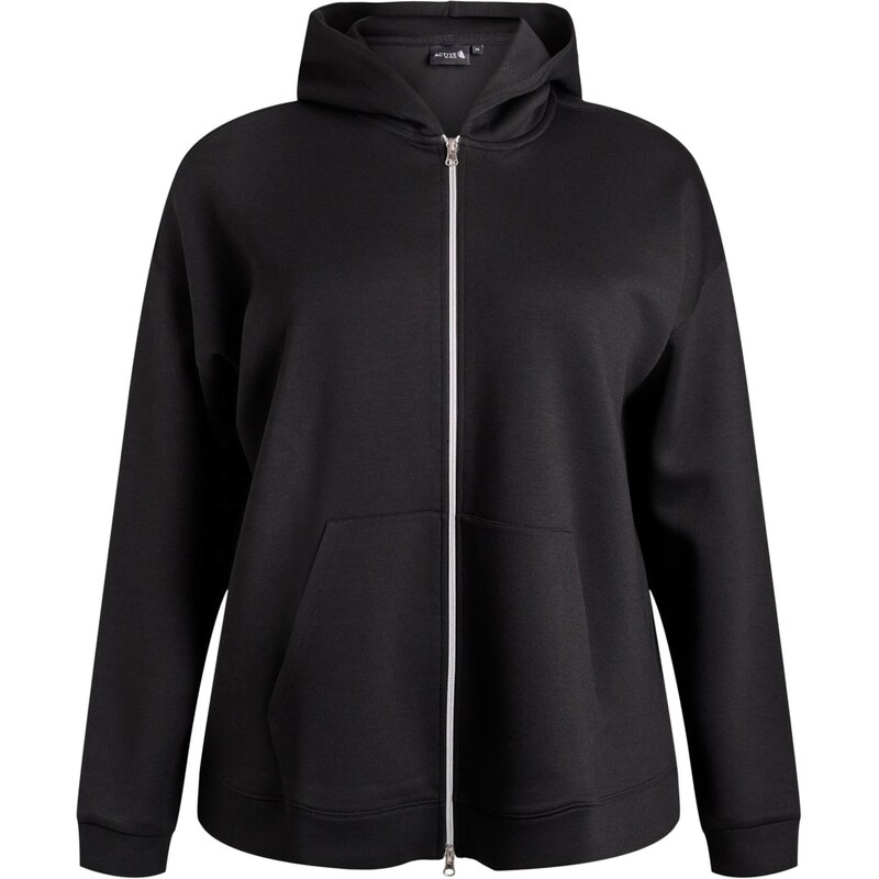 Active by Zizzi Športová mikina so zipsom ATRIE čierna 67298332