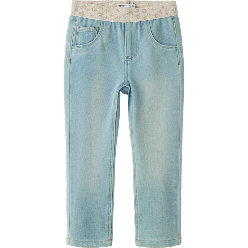 NAME IT Džínsy NMFSalli béžová / svetlomodrá 67298371