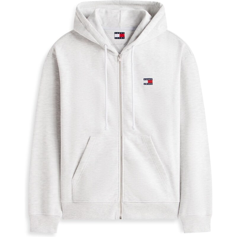 Tommy Jeans Tepláková bunda 90S biela melírovaná 67298394