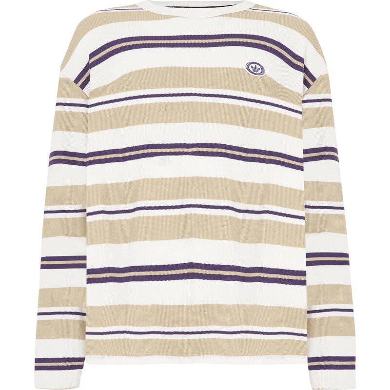 ADIDAS ORIGINALS Tričko kapučíno / fialová / biela 67298455