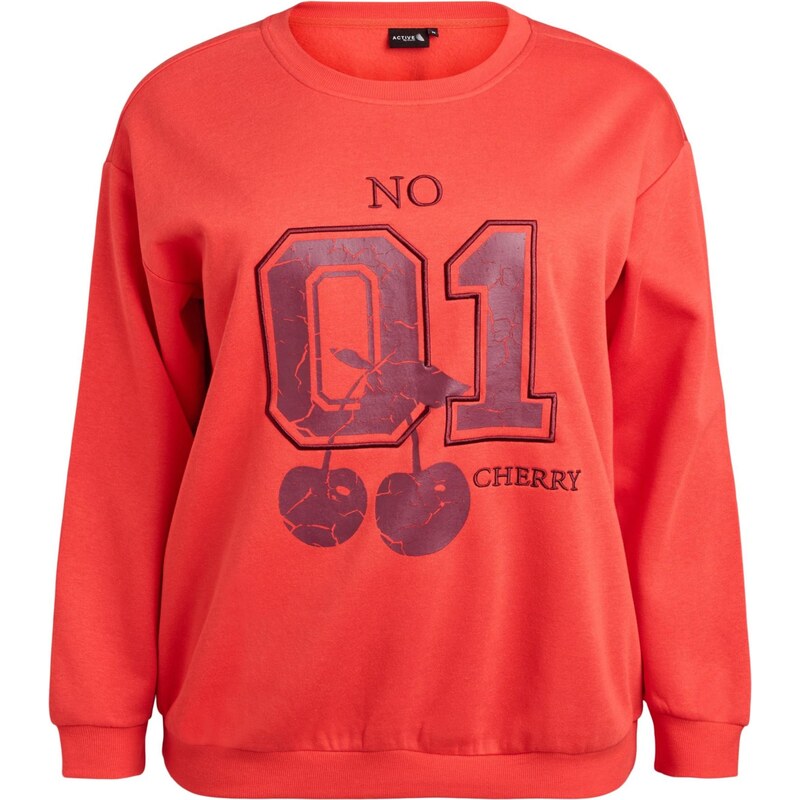 Active by Zizzi Športová mikina Cannie slivková / jasne červená 67298535