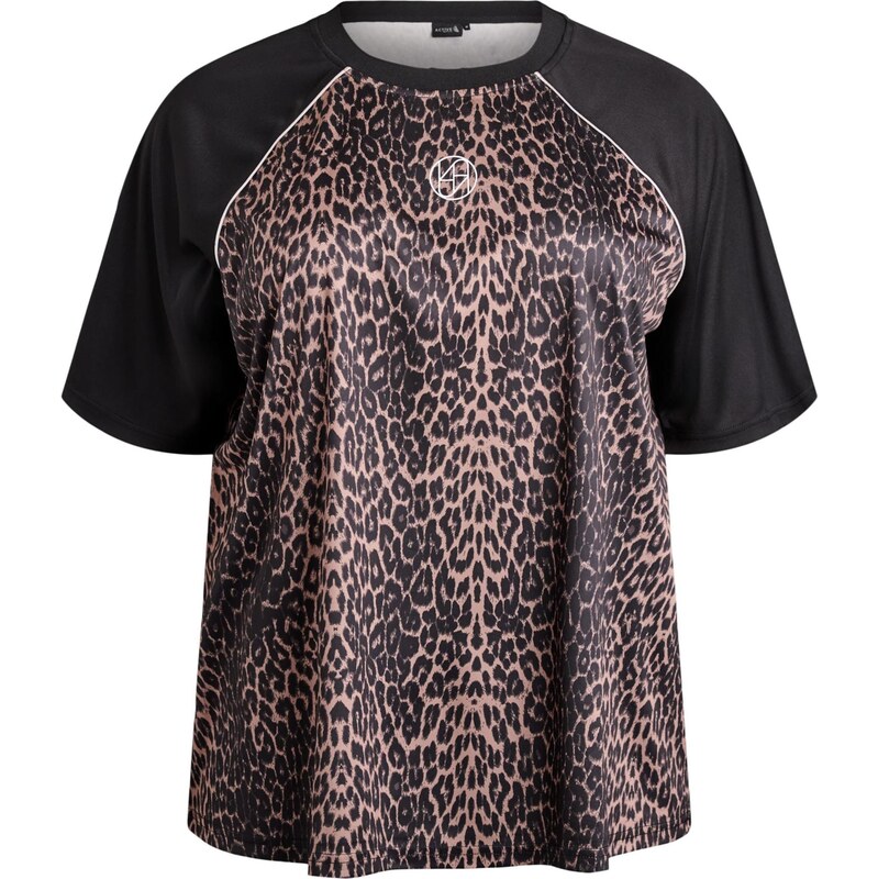 Active by Zizzi Funkčné tričko Anicola hnedá / tmavohnedá / čierna 67298539