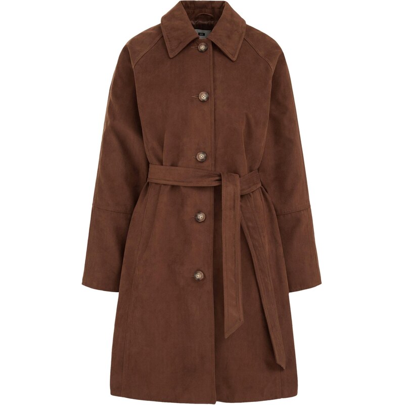 WE Fashion Prechodný kabát hnedá 67298617