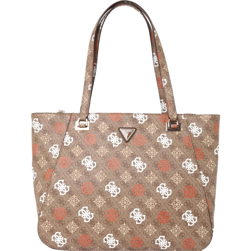 GUESS Shopper Eliette hnedá / oranžová / biela 67298660