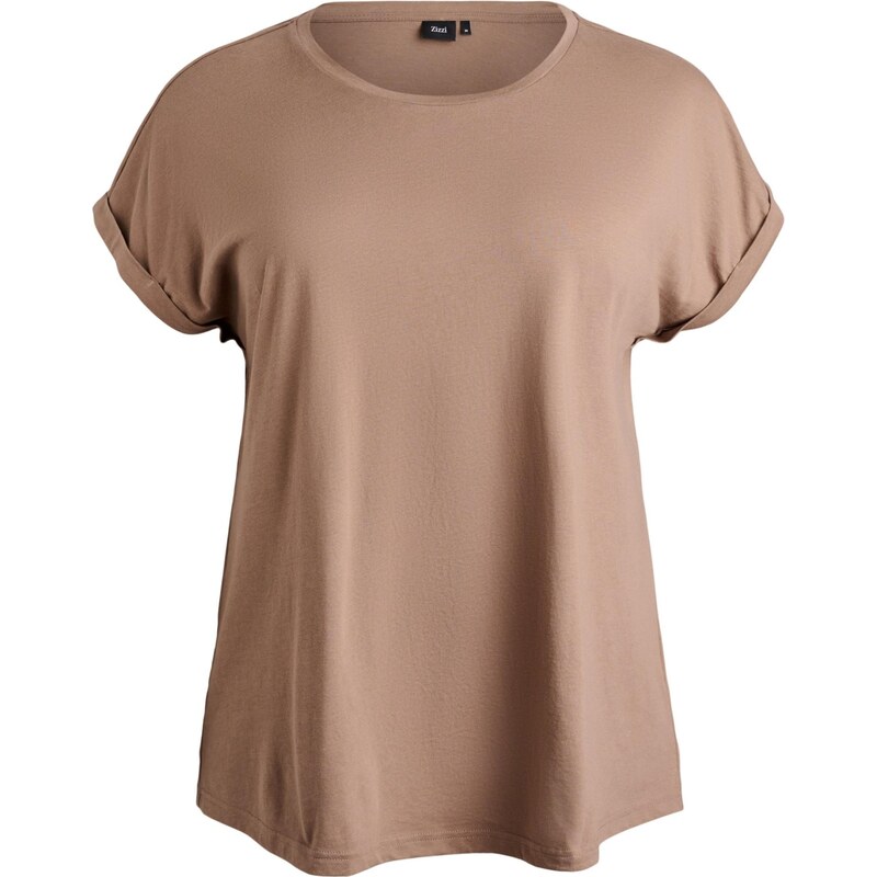 Zizzi Tričko Mkatja svetlohnedá 67298653