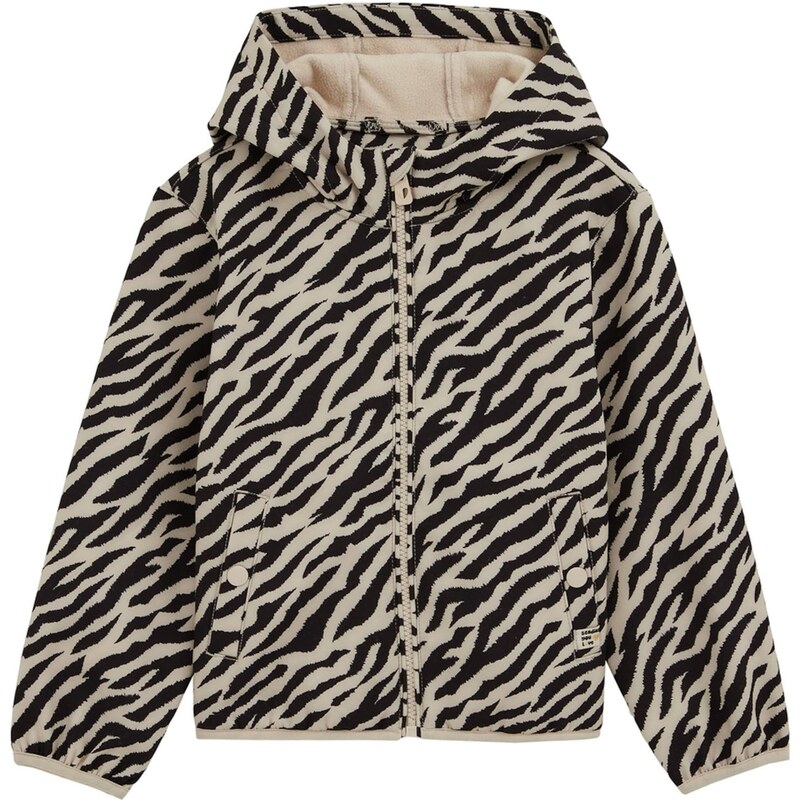 WE Fashion Prechodná bunda svetlobéžová / čierna 67298662