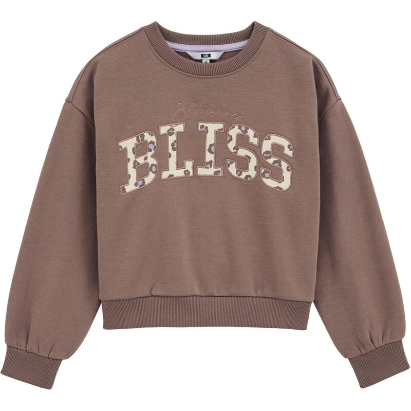 WE Fashion Mikina hnedá / tmavohnedá / levanduľová 67298674