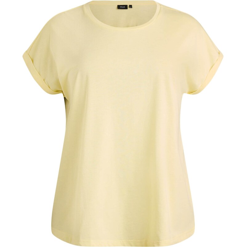 Zizzi Tričko MKATJA pastelovo žltá 67298685