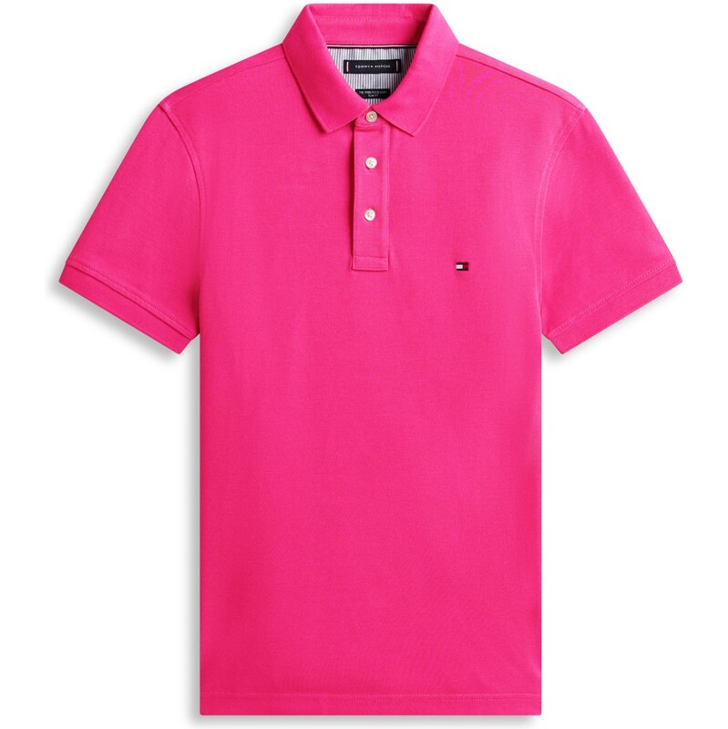 TOMMY HILFIGER Tričko CORE 1985 SLIM POLO tmavomodrá / ružová / 67298766