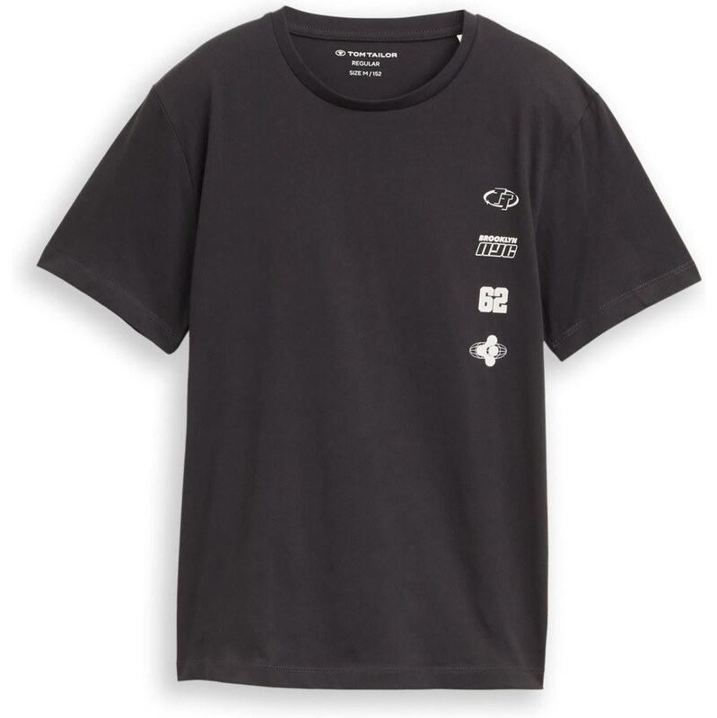 TOM TAILOR Tričko antracitová / biela 67298822