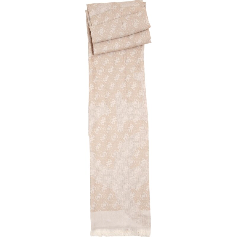 GUESS Šál ERICA béžová / prírodná biela 67298934