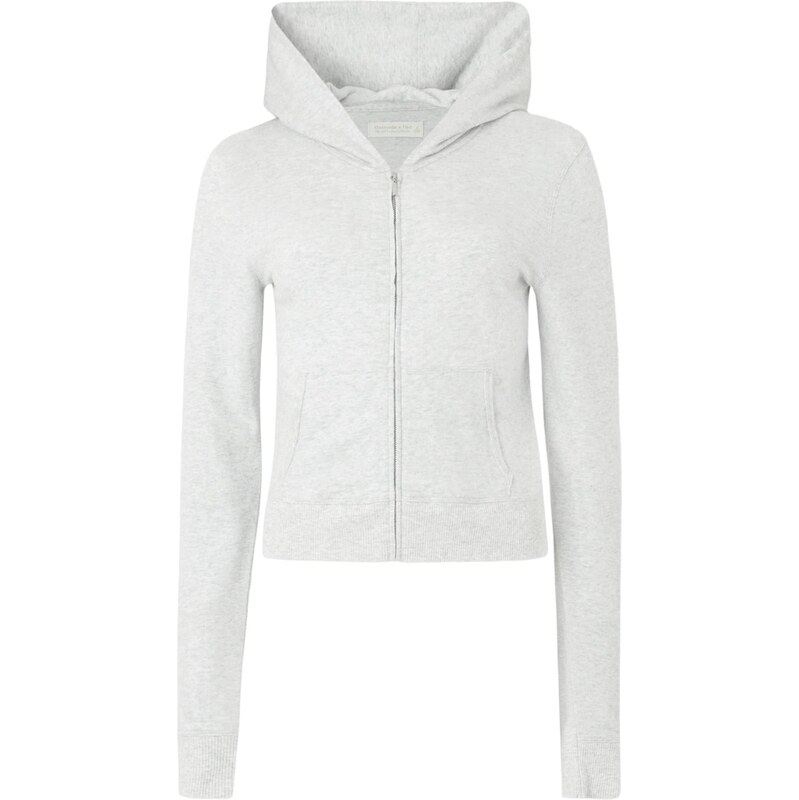 Abercrombie & Fitch Tepláková bunda svetlosivá 67298894
