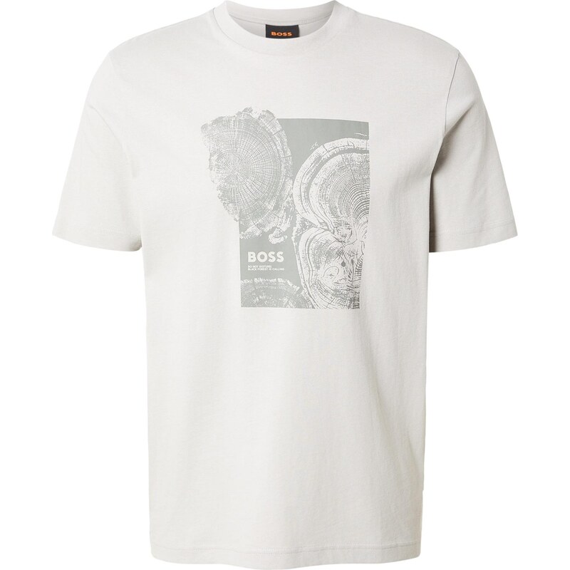 BOSS Tričko Te_Imprint svetlosivá 67299036