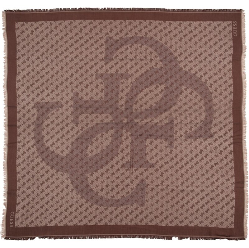 GUESS Šatka ERICA tmavohnedá 67298930